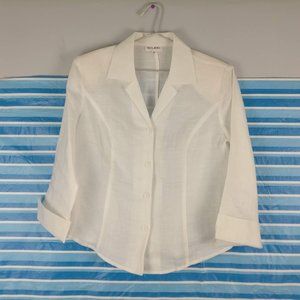 White jacket, White Linen Jacket, 100% Linen Basic Casual Jacket us8